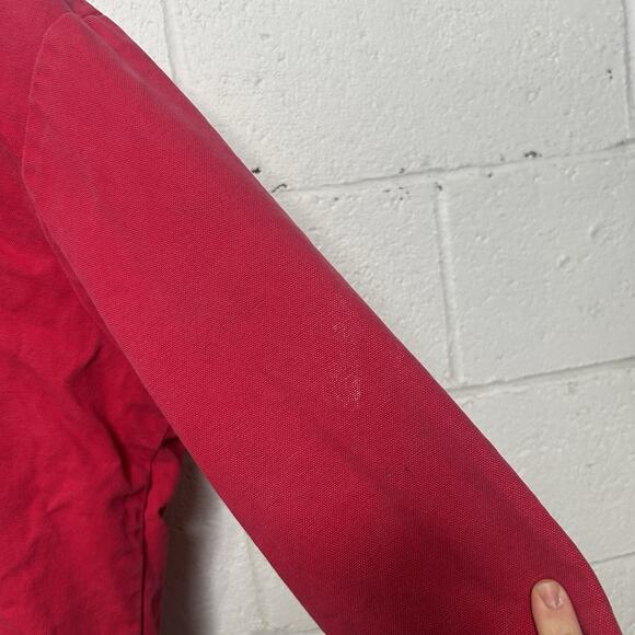 Vintage Polar King Quilted Canvas Hooded Jacket “Red Black” - Picture 7 of 10